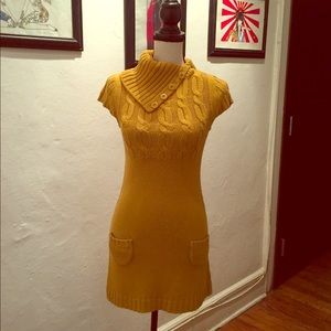 Forever21 vintage style yellow sweater dress